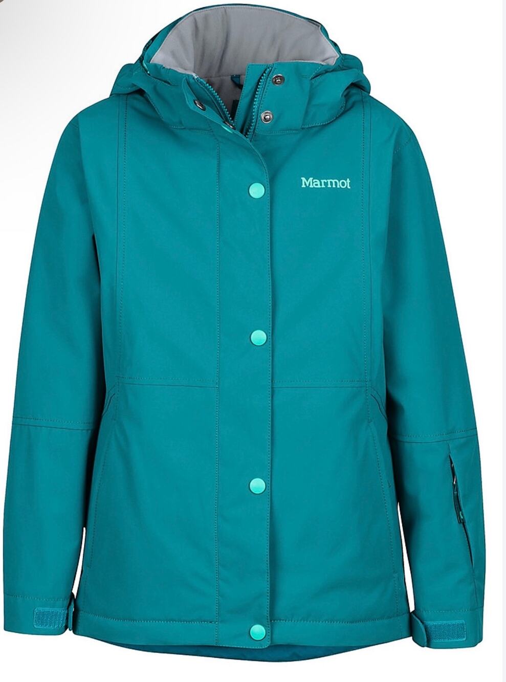 Marmot Girl's Nakiska Waterproof Insulated Ski Jacket Teal Size Large